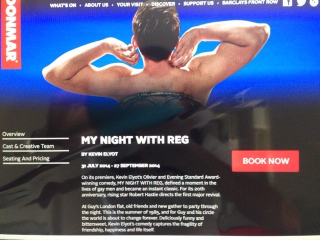“My Night with Reg” –  a play by Kevin Elyot